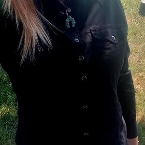 Black women's button down